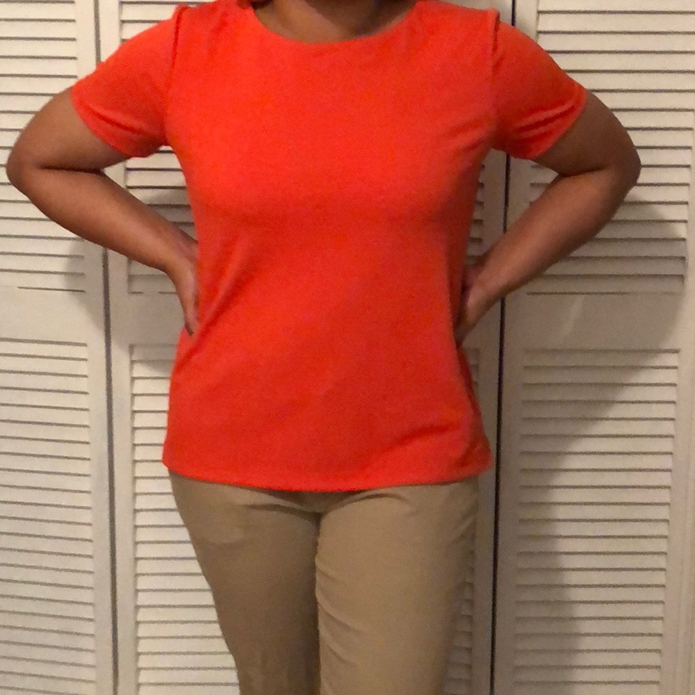 Bright orange Old Navy shirt